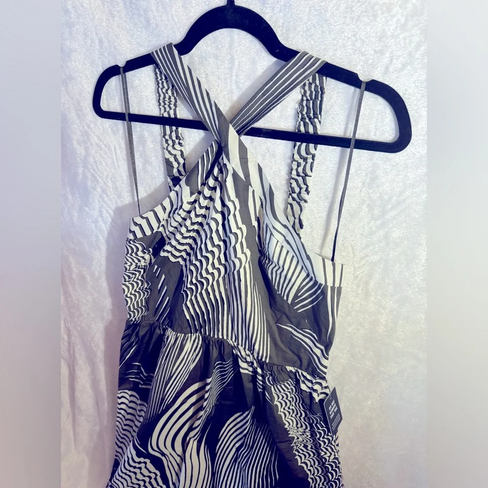 EXPRESS Halter Tiered Poplin Dress - Picture 9 of 10